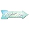 Signmission Splash Zone Arrow Decal Funny Home Decor 18in Wide D-A-999598 - alternate 1